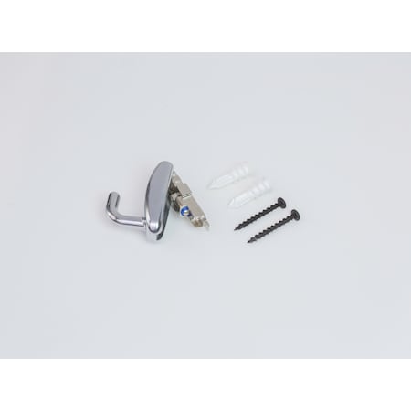Hangman Snap Hook Modern Wall Hook w Hidden Hardware, Chrome Holds 50 lbs. Hardware Included SH-CH